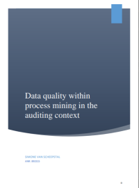 Image of DATA QUALITY WITHIN PROCESS MINING IN THE AUDITING CONTEXT