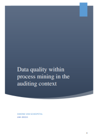 Image of DATA QUALITY WITHIN PROCESS MINING IN THE AUDITING CONTEXT