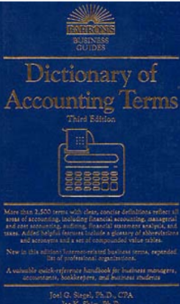 Image of Dictionary of Accounting Terms